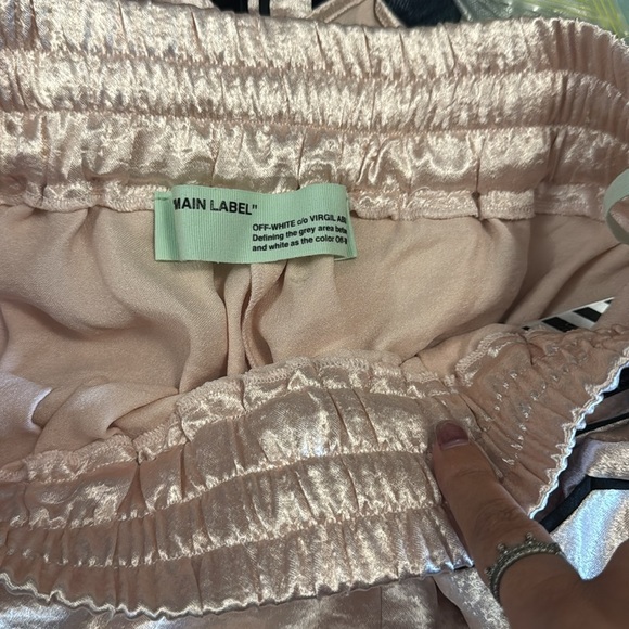 Off-White x FWRD Satin Crepe Floral Embroidered Pajama Set Large NWT2800$ - Picture 12 of 17